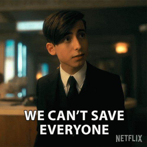 We Cant Save Everyone Number Five GIF - We Cant Save Everyone Number Five Aidan Gallagher GIFs