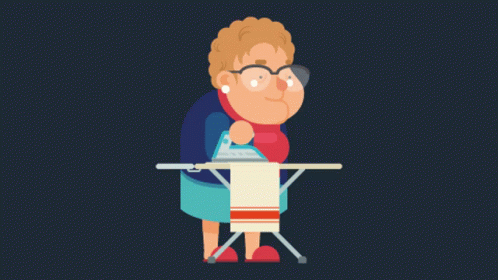 Granny Ironing GIF - Granny Ironing Getbaff GIFs