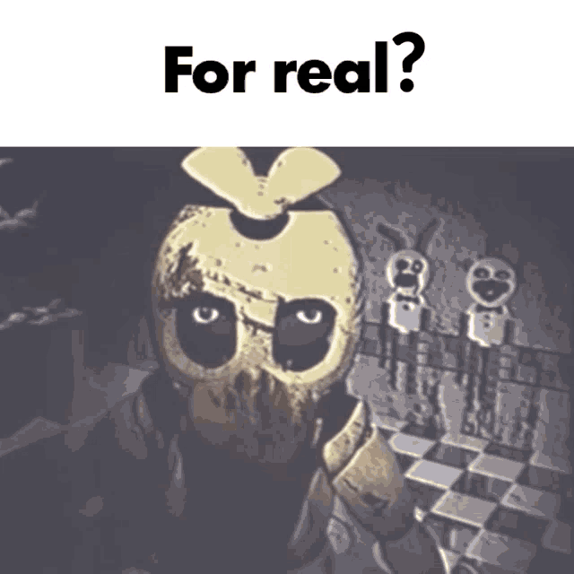 Withered For Real Chica Stare GIF - Withered For Real Chica Stare Withered Chica GIFs