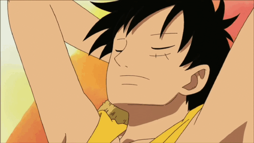 Luffy Relaxing GIF
