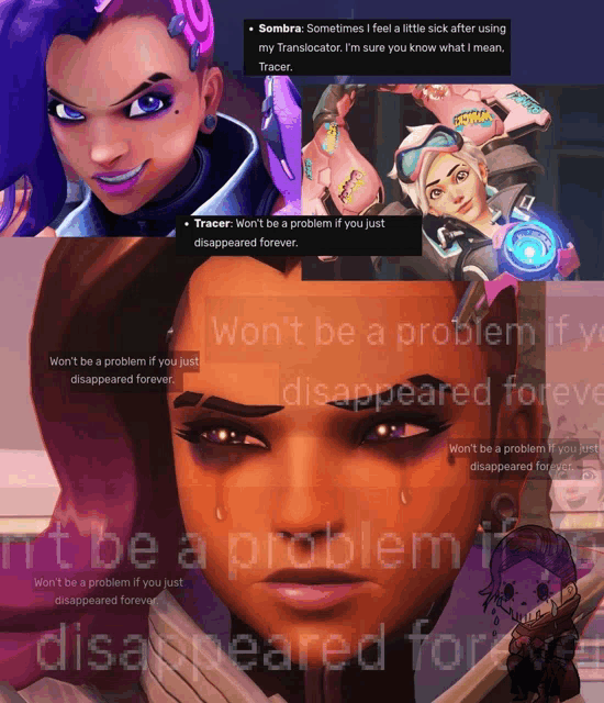 sombra sometimes i feel a little sick after using my tranlocator i 'm sure you know what i mean