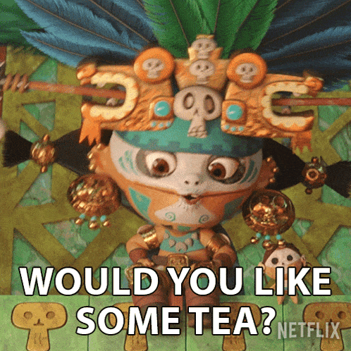 Would You Like Some Tea Widow Queen GIF - Would You Like Some Tea Widow Queen Maya And The Three GIFs