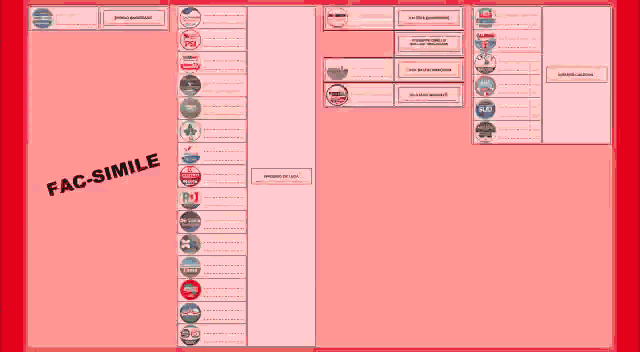 the word fac-simile is on a pink background