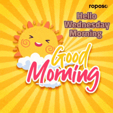 a poster that says hello wednesday morning
