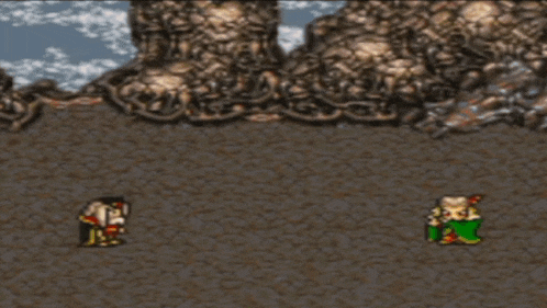 a video game scene with a man standing in front of a large fireball