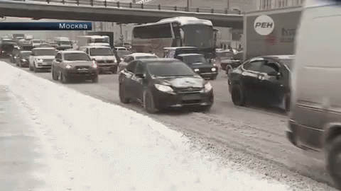 снег снегопад в москве пробки зима москва GIF - Snow Traffic Snow Storm GIFs