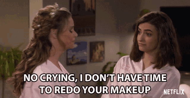 No Crying I Dont Have Time To Redo Your Makeup GIF - No Crying I Dont Have Time To Redo Your Makeup Soni Bringas GIFs