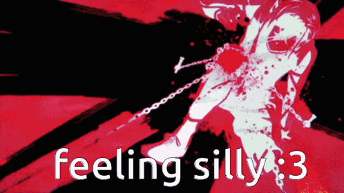 a drawing of a person chained to a wall with the words feeling silly 3