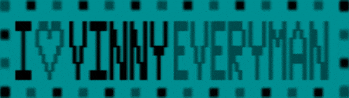 a blue background with black text that says i love tiny eyed man