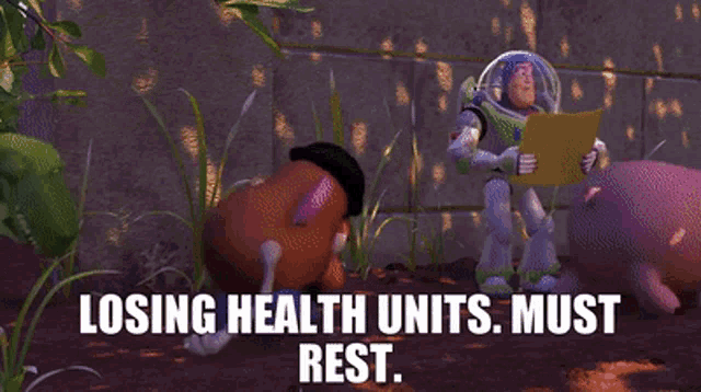 Toy Story Rex GIF - Toy Story Rex Losing Health Units GIFs