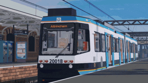 a train with the number 2001b on the front
