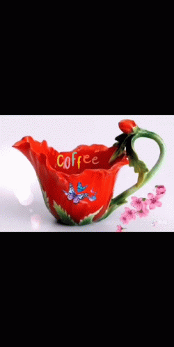 Coffee Flower Cup GIF - Coffee Flower Cup Cup GIFs