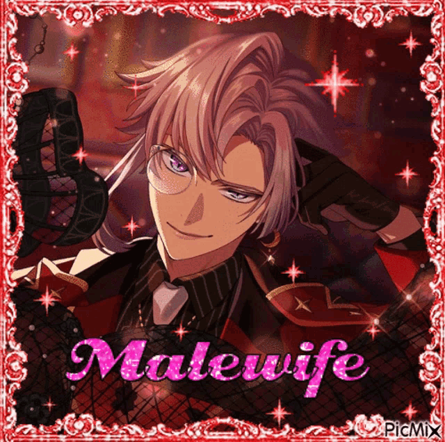a picture of a man with the word malewife written on it