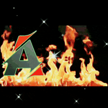 a computer generated image of a fire and lightning strike