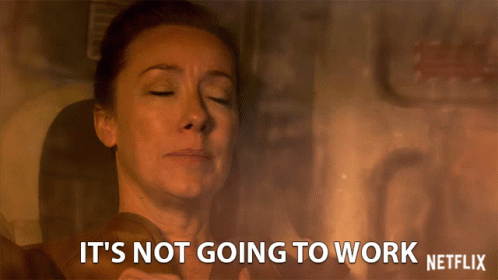 Its Not Going To Work Molly Parker GIF - Its Not Going To Work Molly Parker Maureen Robinson GIFs