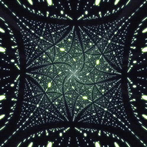 it looks like a kaleidoscope with a lot of stars in it