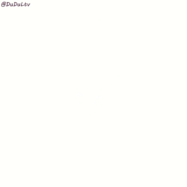 a cartoon drawing of a girl with a purple hair and horns is titled @dudultv