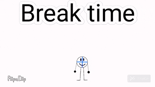 a drawing of a spider with the words breaktime written on it