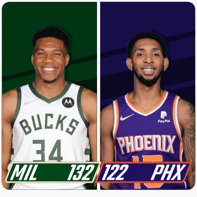 Milwaukee Bucks (132) Vs. Phoenix Suns (122) Post Game GIF - Nba Basketball Nba 2021 GIFs