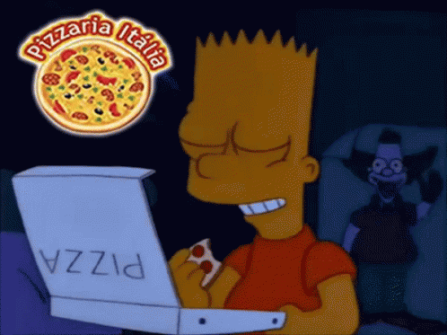 Pizza Bart GIF - Pizza Bart The Simpsons GIFs