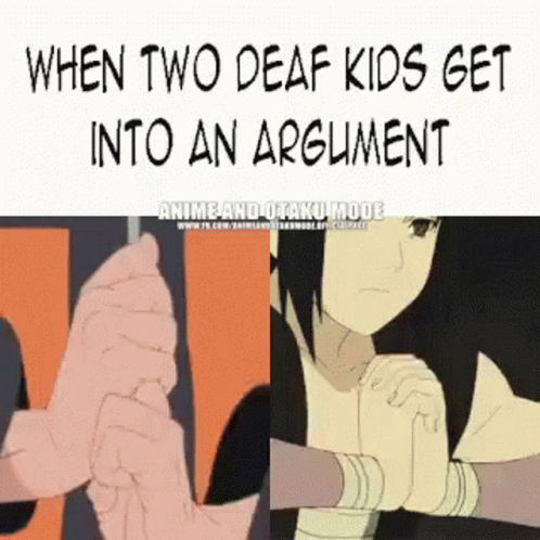 Anime When Two Deaf Kids Get Into An Argument GIF - Anime When Two Deaf Kids Get Into An Argument Naruto GIFs