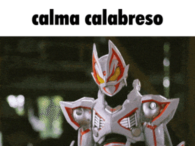 a picture of a robot that says calma calabreso on it