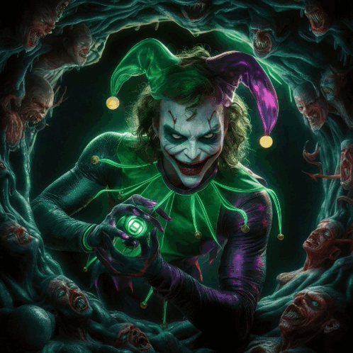 Joker Green Lantern Dc Batman GIF - Joker Green Lantern Dc Batman Comic Book GIFs