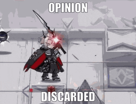 a person is holding a sword in a video game and they are discarded .