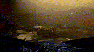 a computer generated image of a shark swimming in a dark water