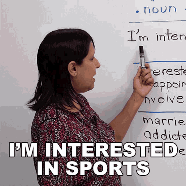 Im Interested In Sports Rebecca GIF - Im Interested In Sports Rebecca Engvid GIFs