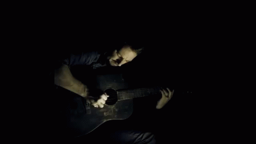 Playing Guitar Strumming GIF - Playing Guitar Strumming Darkness GIFs