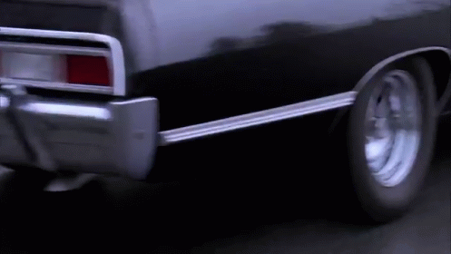 Supernatural: Dean Driving Down The Road In His Badass Car GIF - Supernatural Dean Winchester Impala GIFs