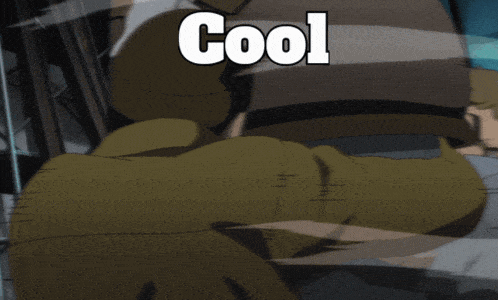 a cartoon character with the word cool on it