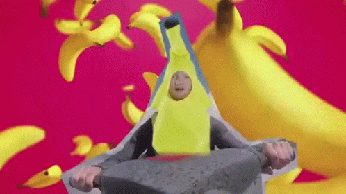 Banana Man Banana Costume GIF