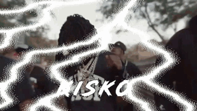 a pixelated image of a man with the word risko written on it