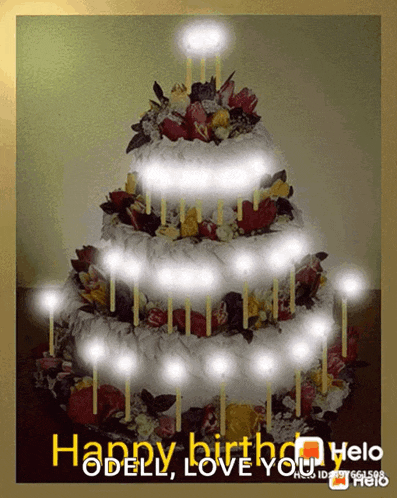 a cake with candles on it and the words happy birthday love you
