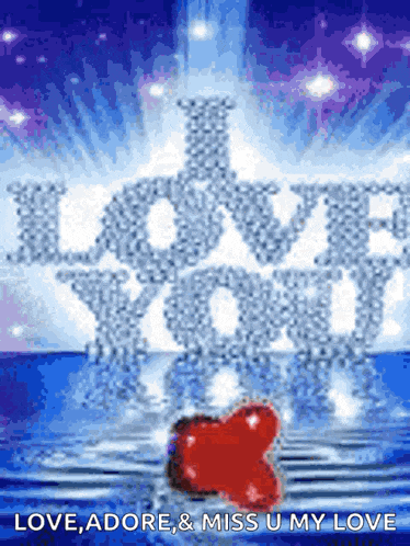 a greeting card that says i love you