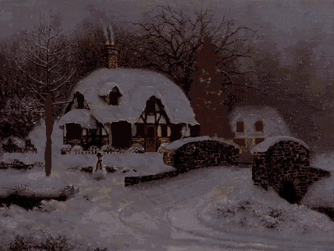 House Snow GIF - House Snow Lamps GIFs
