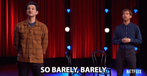 So Barely Barely Thomas Middleditch GIF - So Barely Barely Thomas Middleditch Ben Schwartz GIFs