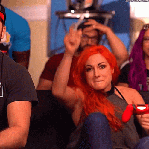 Becky Lynch Gaming GIF - Becky Lynch Gaming Excited GIFs