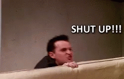 Chandler Shut Up GIF - Chandler Shut Up Friends GIFs