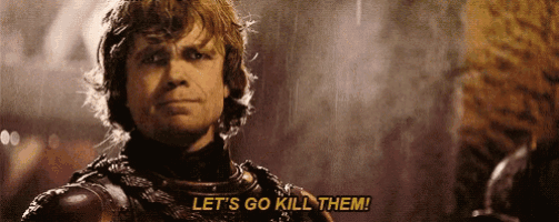 a man in a knight 's armor says let 's go kill them .