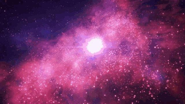 a purple and pink galaxy with a white center