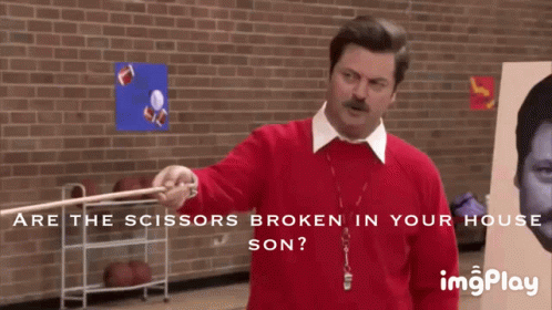 Ron Swanson Parks And Rec GIF - Ron Swanson Parks And Rec Haircut GIFs
