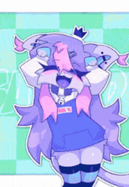 a cartoon character with a crown on her head