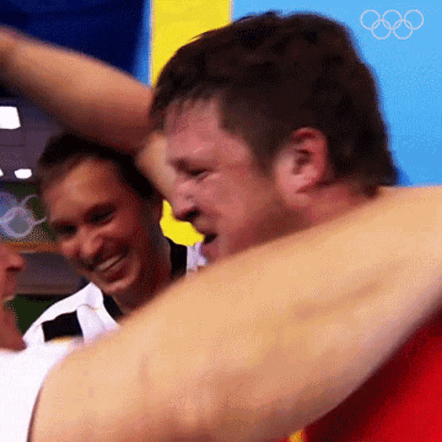 Give Me A Hug Matthias Steiner GIF - Give Me A Hug Matthias Steiner International Olympic Committee GIFs