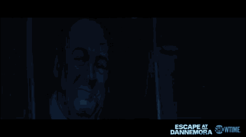 a sign that says escape at dannemora on the bottom