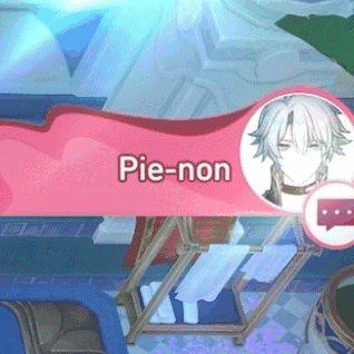 a sign that says pie-non with a picture of a man