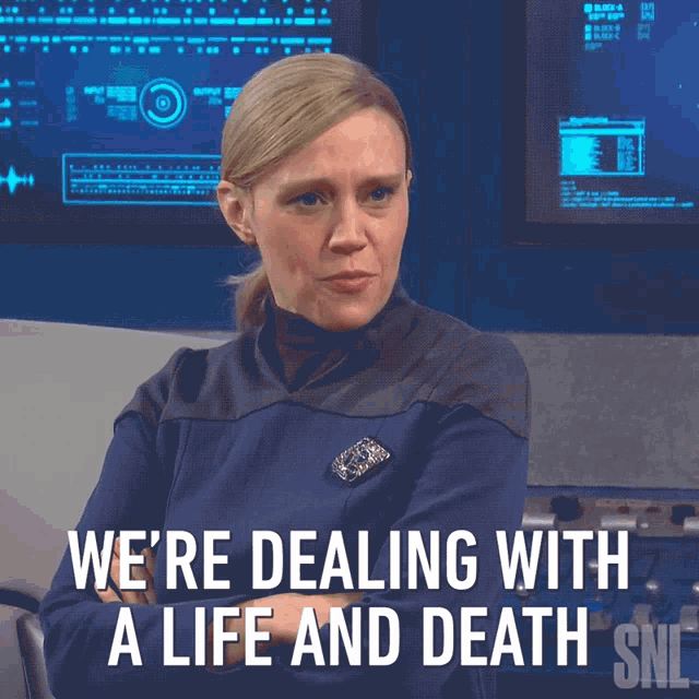 Were Dealing With A Life And Death Emergency Saturday Night Live GIF