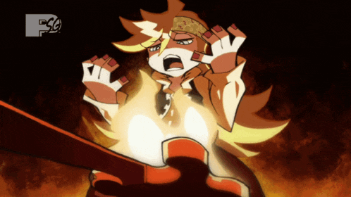 a cartoon character with a fsg logo on the bottom